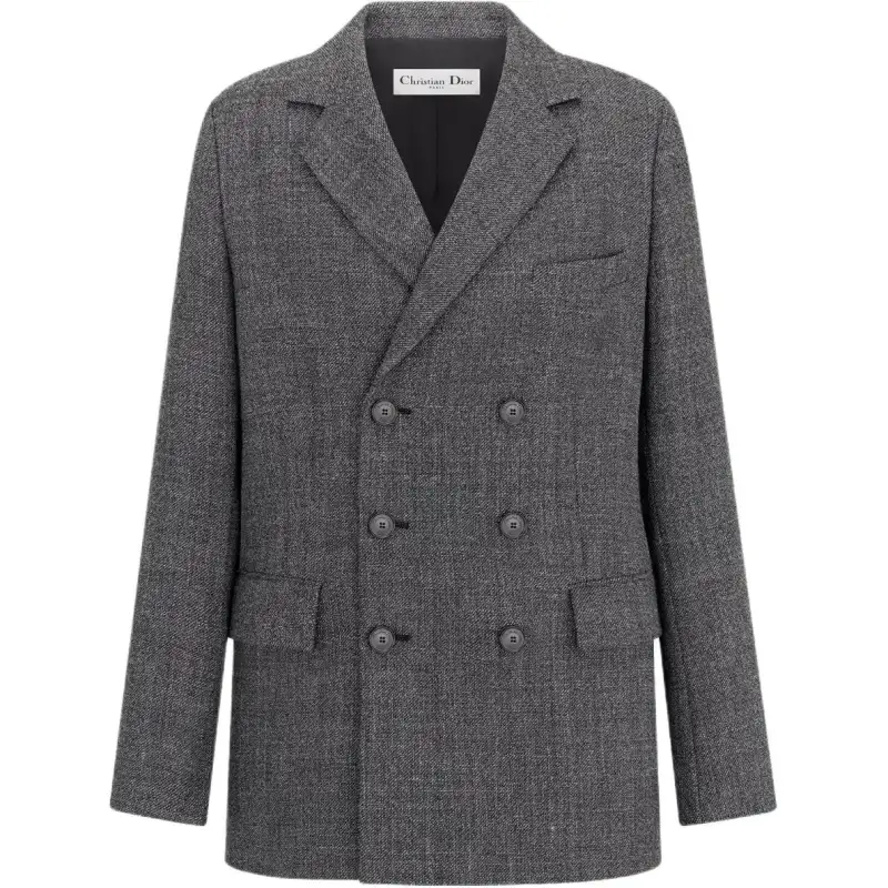 DIOR SS25 Spring Summer Ready to Wear Collection Business Suit Coat Women's Gray