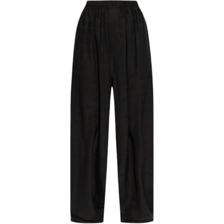 Balenciaga Logo Detailed Pleated Trousers