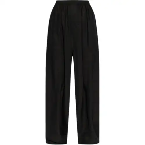 Balenciaga Logo Detailed Pleated Trousers