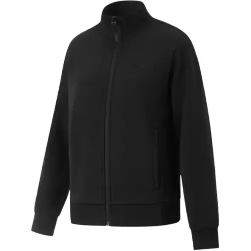 Li Ning Fitness Series Fleece Lined Thermal Athleisure Minimalist Style Solid Color Stand Collar Sweatshirt Women's