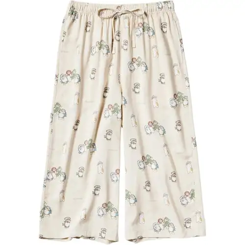 UNIQLO x SHAYUMAO,LIANMINGKUAN Casual Pants Women's Light Beige