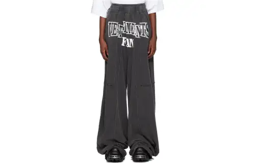 Vetements Casual Pants Women's Gray Moderate Wide Leg Pants