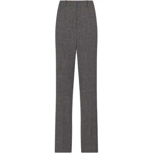 DIOR Casual Pants Women's Gray Moderate Straight Fit Pants