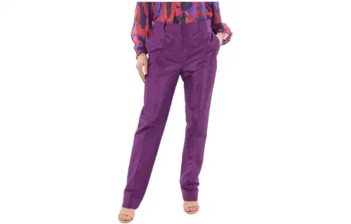 PRADA Casual Pants Women's Purple Moderate Straight Fit Pants