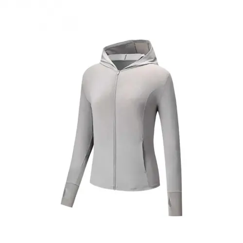 Anta Variety Training Collection Breathable UV Protection Sun Protection Clothing Women's Wild Reed Gray