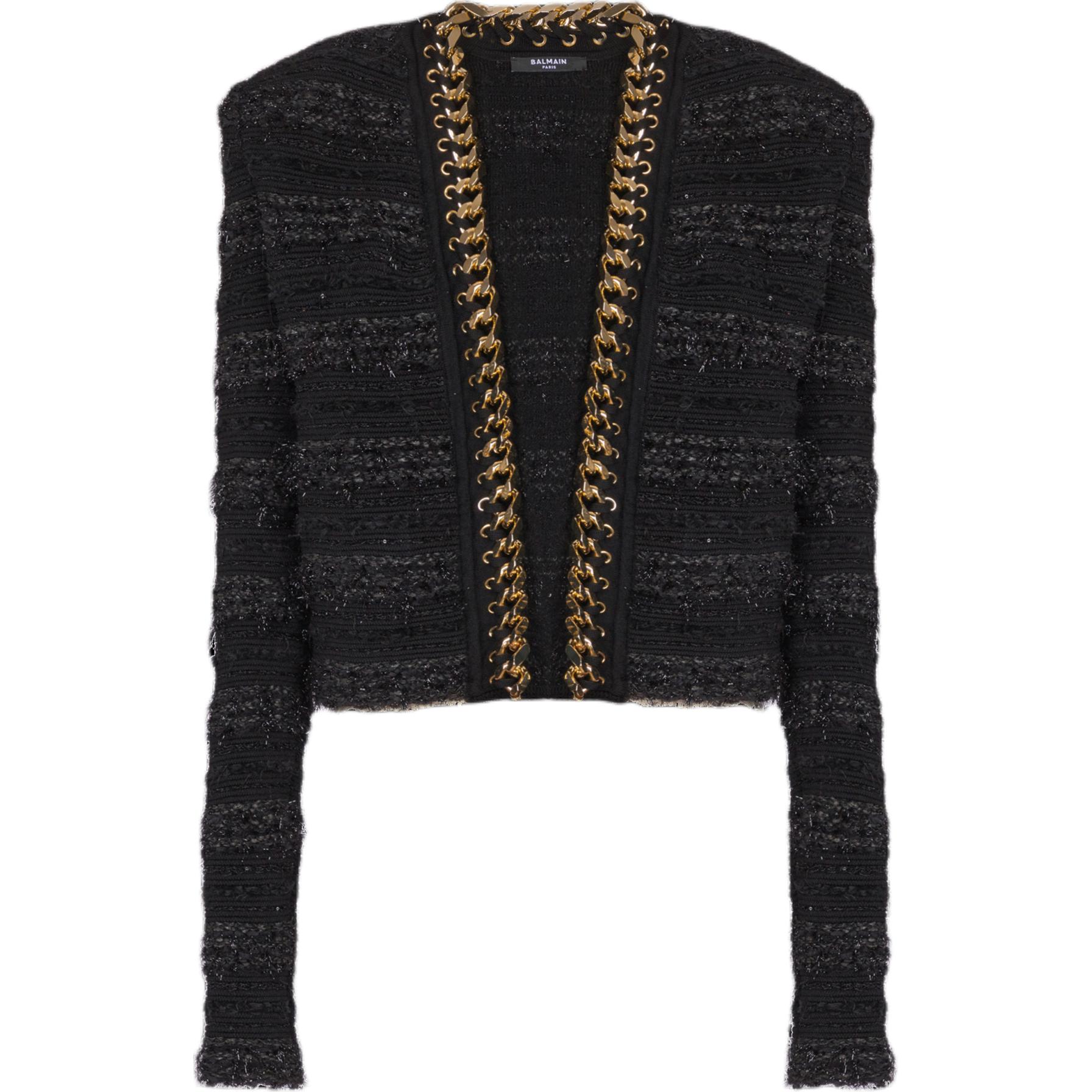 Женский жакет BALMAIN Knit (черный)