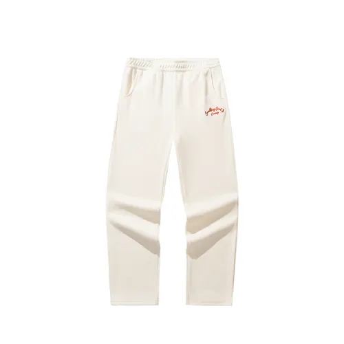Anta Good Things Will Happen Casual Pants Women's Corn White