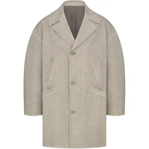 DIOR SS25 Summer Men's Clothing Collection Coat Women's Beige