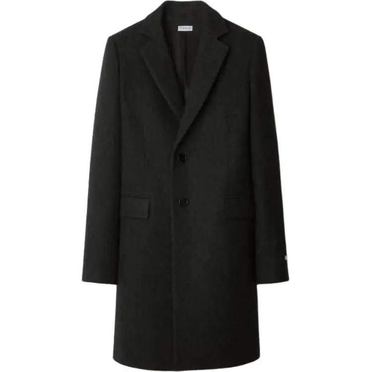 Burberry Coats Women's Black Lapel Moderate