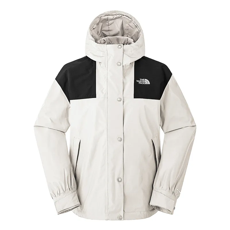 THE NORTH FACE Urban Exploration FW24 Waterproof, Windproof, And Water Repellent Windbreaker Jacket Women's Dune White