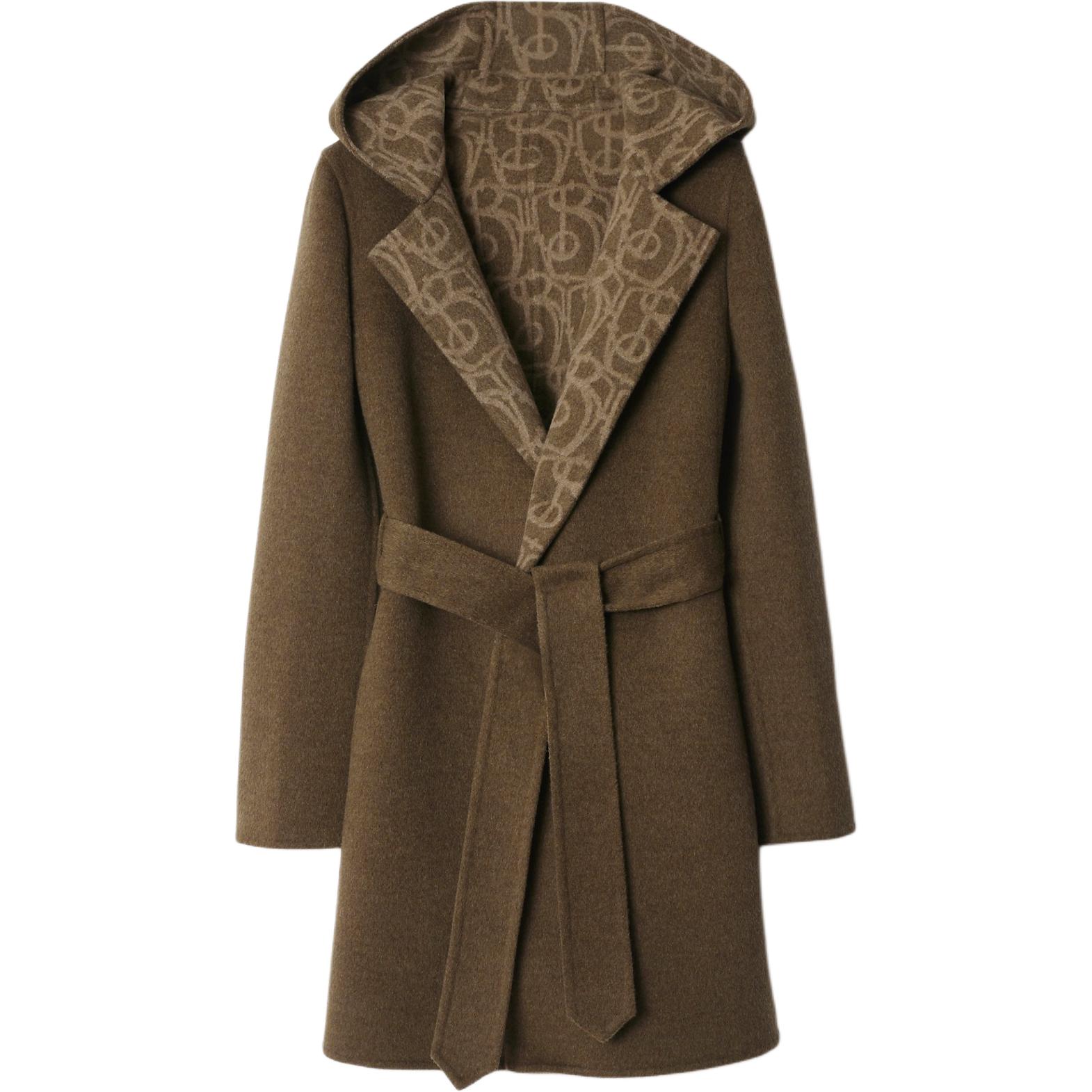 Женское пальто Burberry (темно-коричневое)