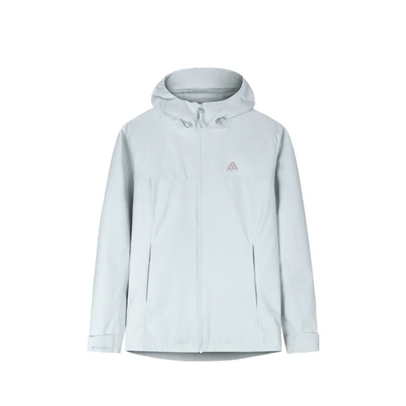 Anta Outdoor Collection Waterproof And Windproof Windbreaker Jacket Women's Sand Grain Gray