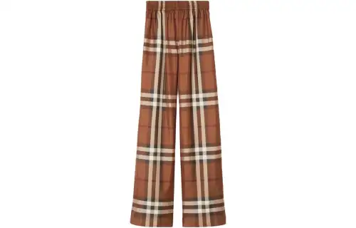 【Previous Season】Alex Vintage-Check silk trousers