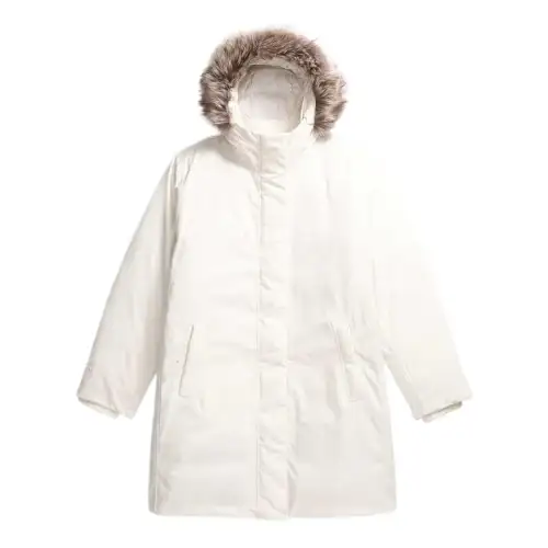 THE NORTH FACE Parka Coat Women's White Sand Dune