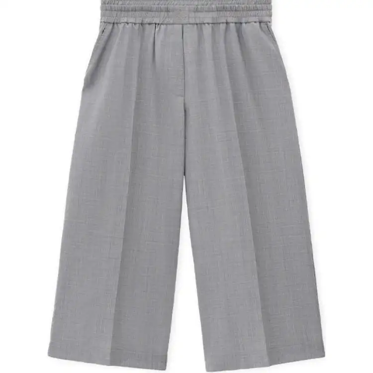 LOEWE SS25 Women's Pre Selection Collection Casual Pants Women's Light Gray