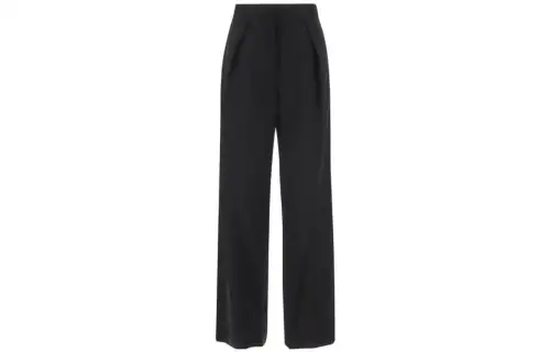 LOEWE Casual Pants Women's Black Moderate Straight Fit Pants
