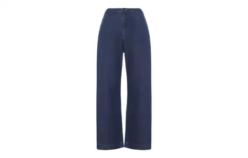 UNIQLO X INES DE LA FRESSANGE UNIQLO X Ines De La Fressange Casual Pants Women's Navy Blue Moderate Straight Fit Pants