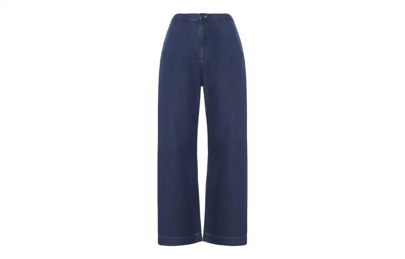 UNIQLO X INES DE LA FRESSANGE UNIQLO X Ines De La Fressange Casual Pants Women's Navy Blue Moderate Straight Fit Pants