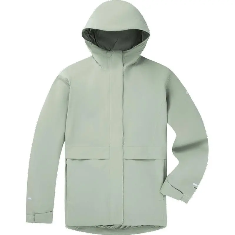 Columbia Hiking Waterproof And Windproof Windbreaker Jacket Women's Green