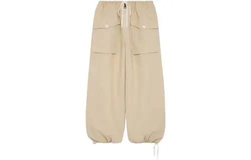 GUCCI Casual Pants Women's Yellow Moderate Cuffed Pants
