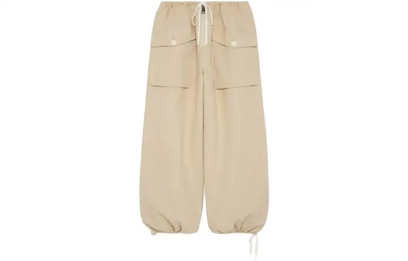 GUCCI Casual Pants Women's Yellow Moderate Cuffed Pants
