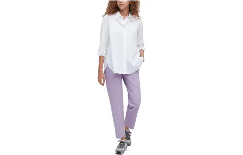 UNIQLO Casual Pants Women's Light Blue Purple Moderate Straight Fit Pants