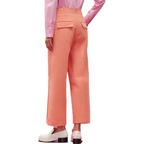 HERMES SS23 Casual Pants Women's Orange Apricot
