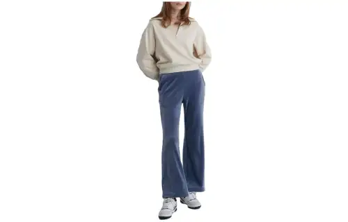 UNIQLO Casual Pants Women's Sea Blue Moderate Straight Fit Pants