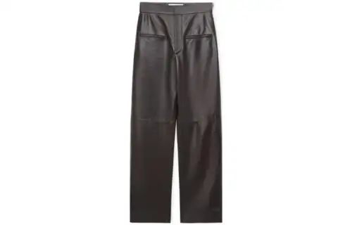 LOEWE Casual Pants Women's Dark Brown Moderate Straight Fit Pants