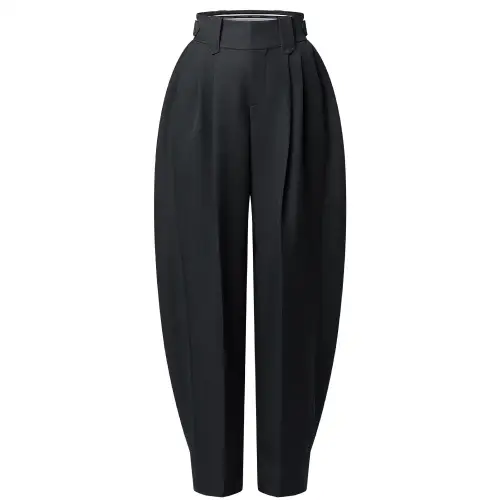 LOUIS VUITTON Technical Gabardine Pleat Pants