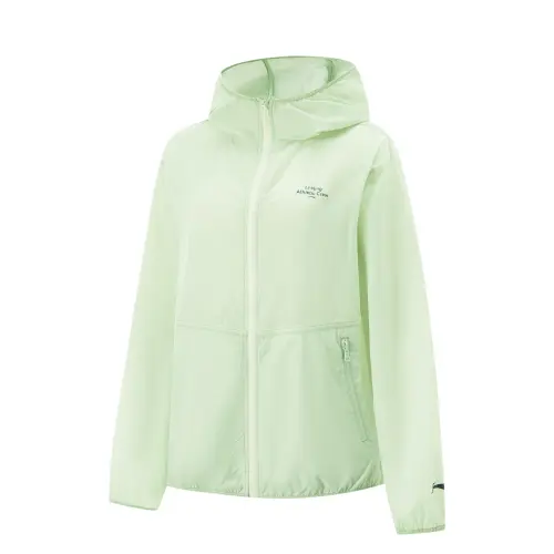 Li Ning Trench Coat Women's Ice Fat Green