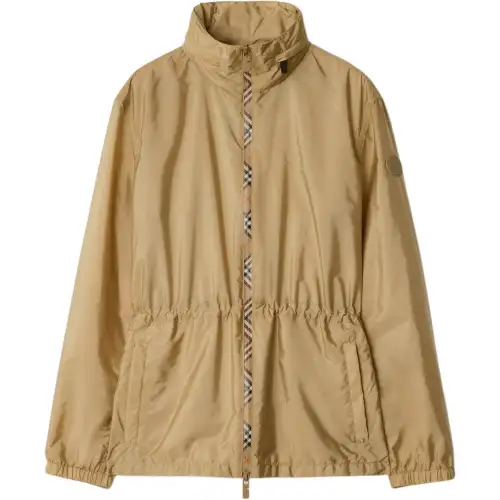 Burberry logo-patch parka