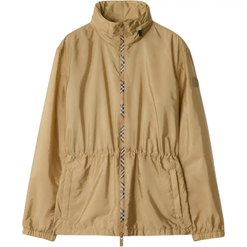 Burberry logo-patch parka