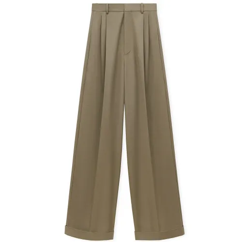 LOEWE Casual Pants Women's Khaki Brown