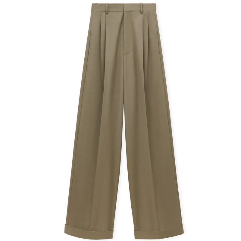 LOEWE Casual Pants Women's Khaki Brown