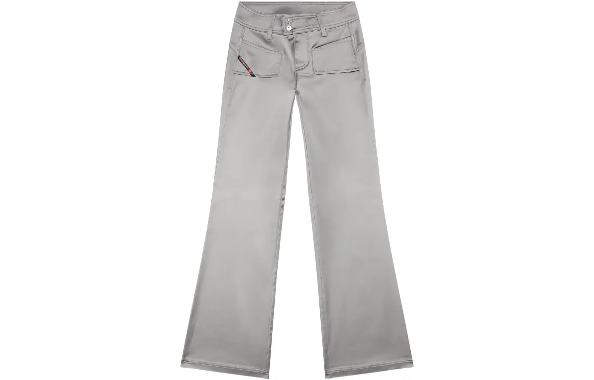DIESEL FW23 Casual Pants Women's Light Gray