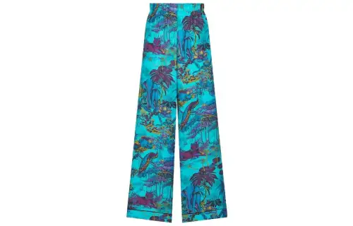DIOR Casual Pants Women's Blue Moderate Wide Leg Pants