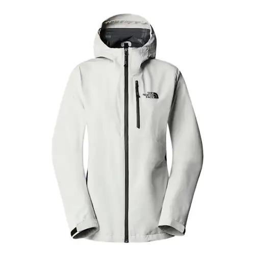 THE NORTH FACE Hiking Waterproof, Windproof, And Breathable Windbreaker Jacket Women's Gardenia Heather White