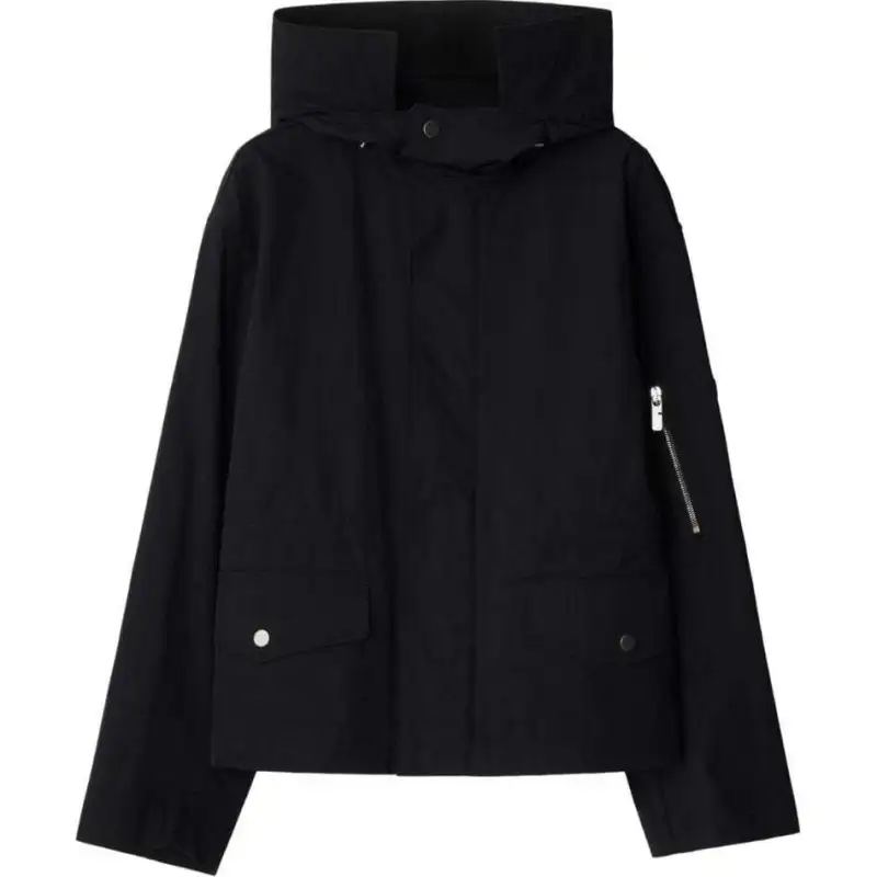 Burberry Hooded Press stud Parka Coat