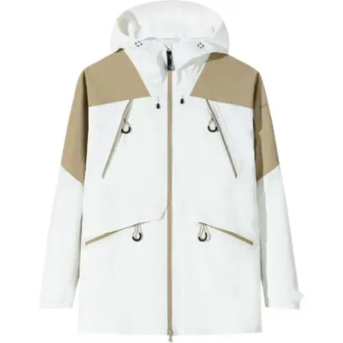 Anta Waterproof, Windproof, Abrasion Resistant, Thermal Windbreaker Jacket Women's Papyrus White/Autumn Seed Yellow