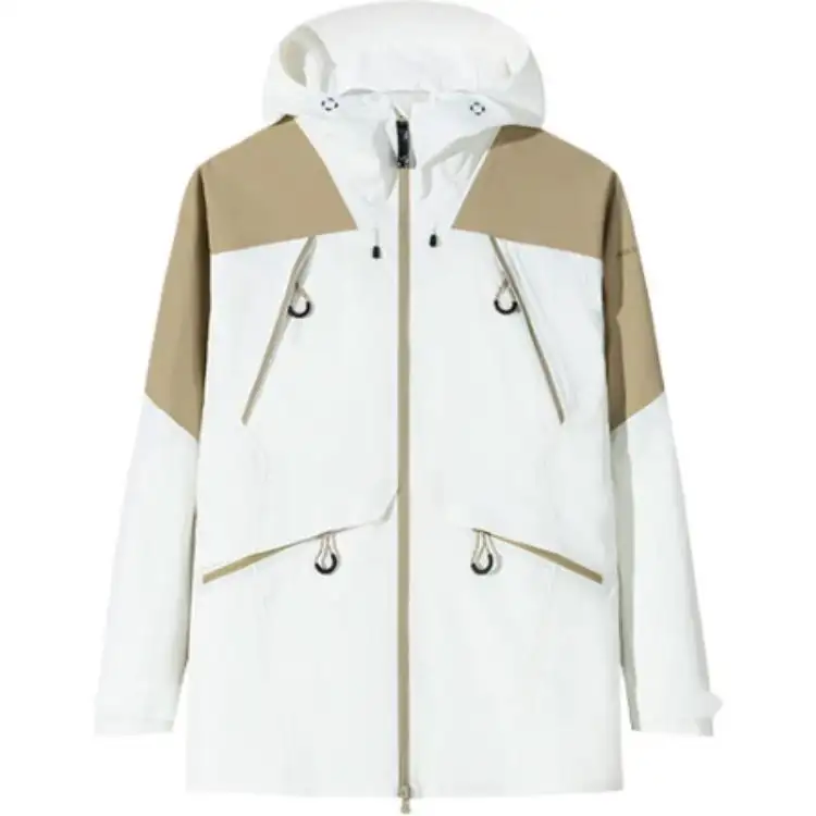 Anta Waterproof, Windproof, Abrasion Resistant, Thermal Windbreaker Jacket Women's Papyrus White/Autumn Seed Yellow