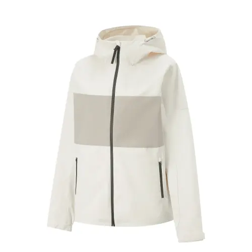 Li Ning Fitness Series Trench Coat Women's Champagne White/Dusty Gray