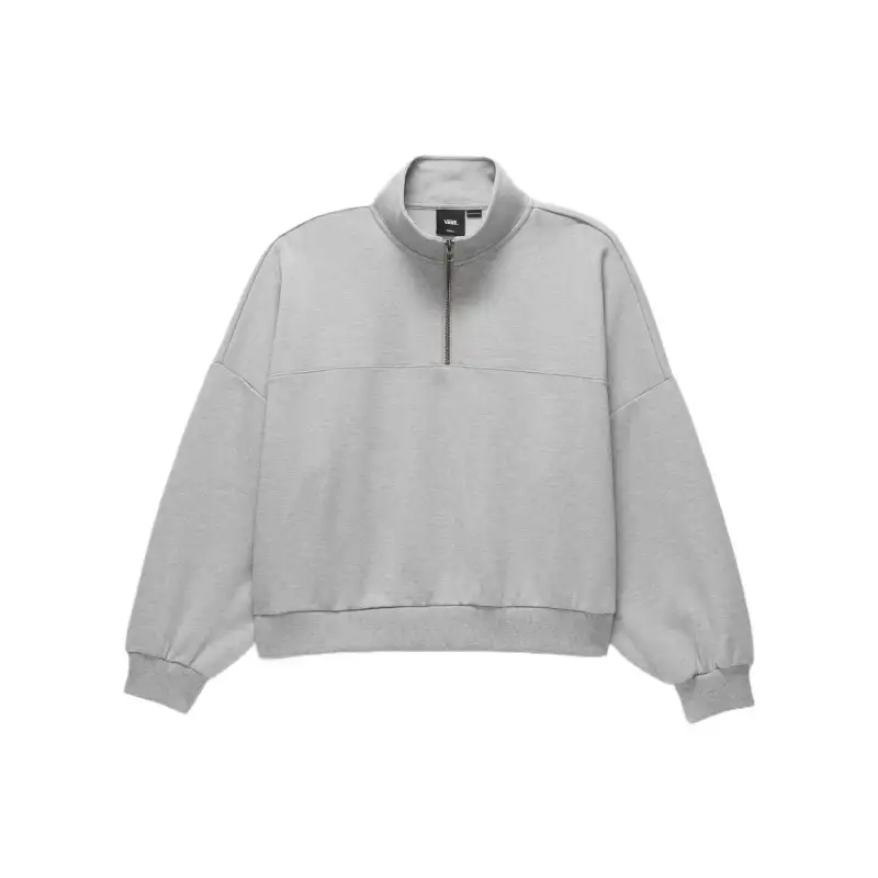 Vans Sweatshirts Women's Gray Stand Collar Moderate Regular