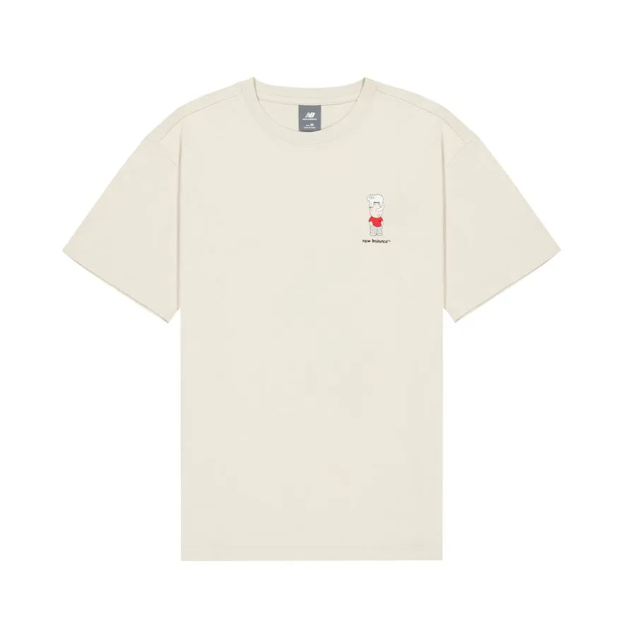 New Balance T Shirt Unisex Beige Gray