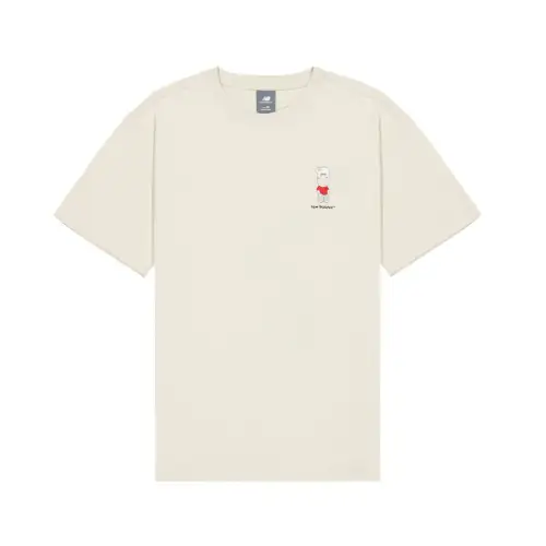 New Balance T Shirt Unisex Beige Gray