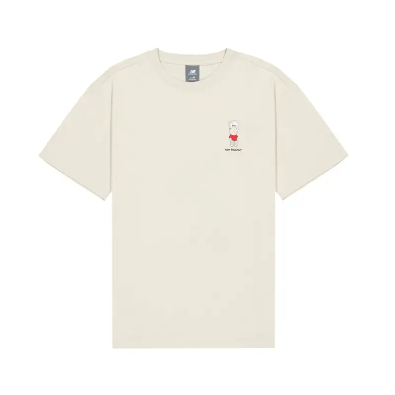 New Balance T Shirt Unisex Beige Gray