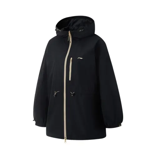 Li Ning Fitness Series Trench Coat Women's Black