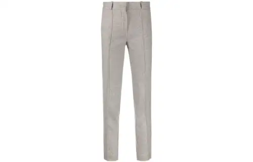 Loro Piana Casual Pants Men's Gray Moderate Slim Fit Pants