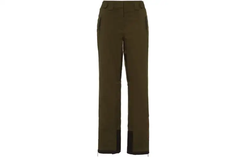 PRADA Casual Pants Women's Army Green Moderate Straight Fit Pants