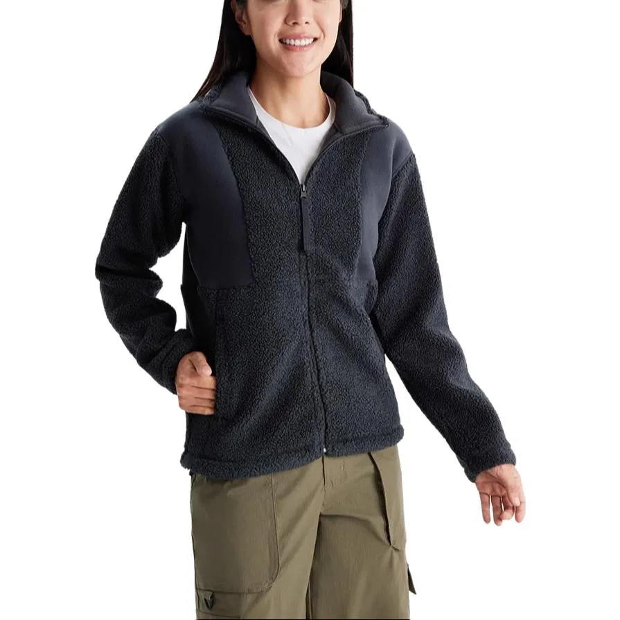Columbia Casual Outdoor Velvet feel Coat Women's Black Gray